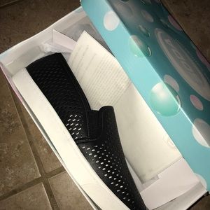 Black slip on sneakers